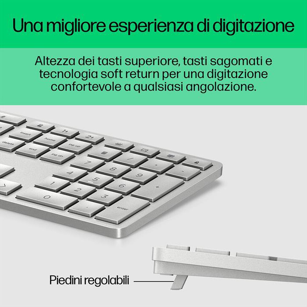 Immagine del prodotto HP - TASTIERA 970 PROGRAMMABILE WIRELESS-Silver