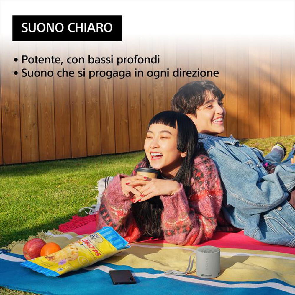 "SONY - Speaker SRSXB100H.CE7-Grigio"