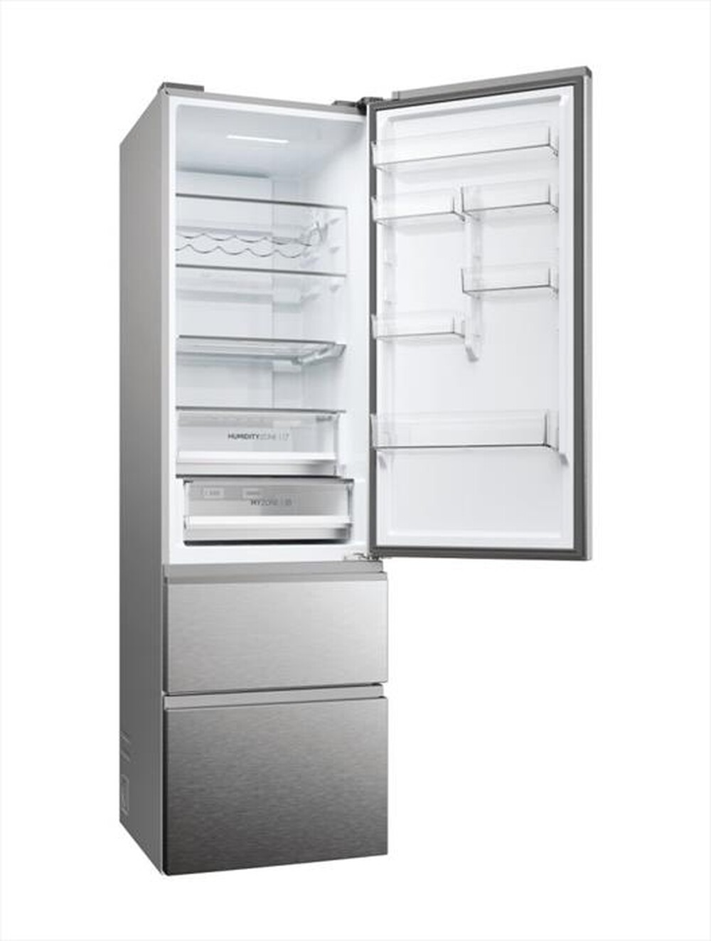"HAIER - Frigorifero combinato HTW5620DNMG Classe D 414 lt-Argento"