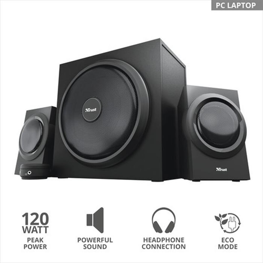 Immagine del prodotto TRUST - YURI 2.1 SPEAKER SET-Black