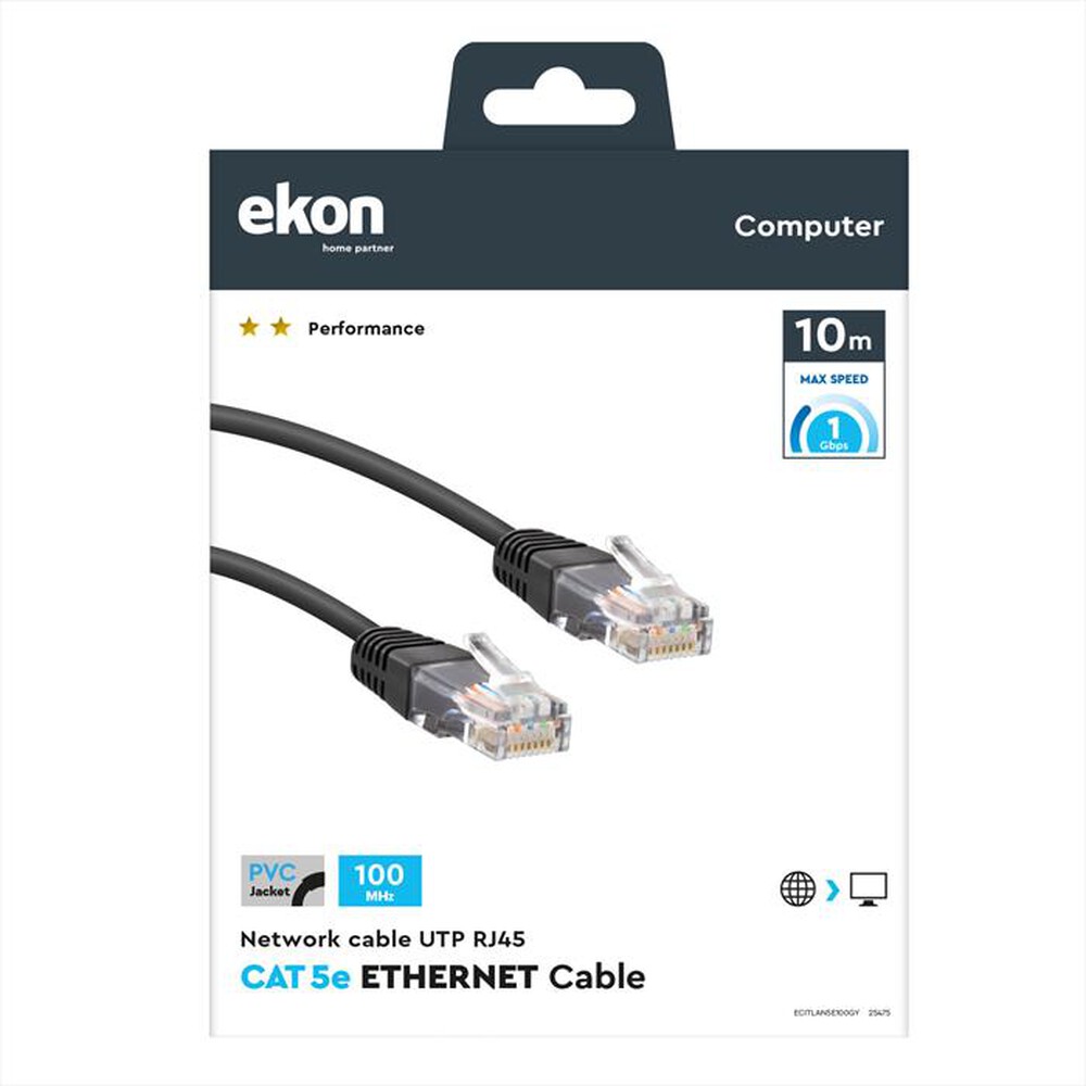 Immagine del prodotto EKON - ECITLAN5E100GY-Nero