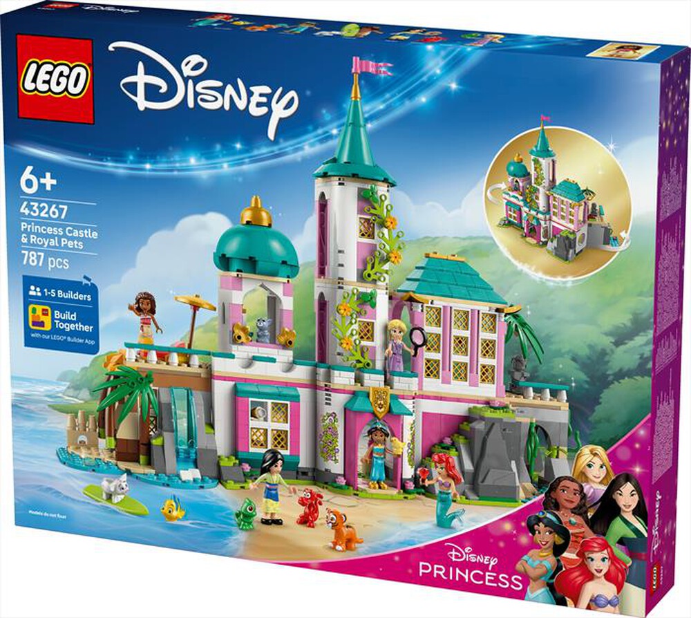 "LEGO - CASTELLO DELLA PRINCIPESSA E ANIMALI REALI-,"