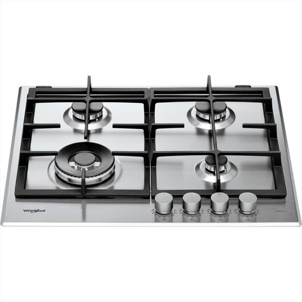 "WHIRLPOOL - Piano cottura a gas GMAL 6422/IXL HOB WP 59 cm-Acciaio inossidabile"