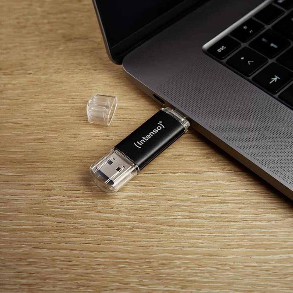 Immagine del prodotto INTENSO - INTENSO USB DRIVE 3.2 TWIST LINE 128 GB-NERO/GRIGIO