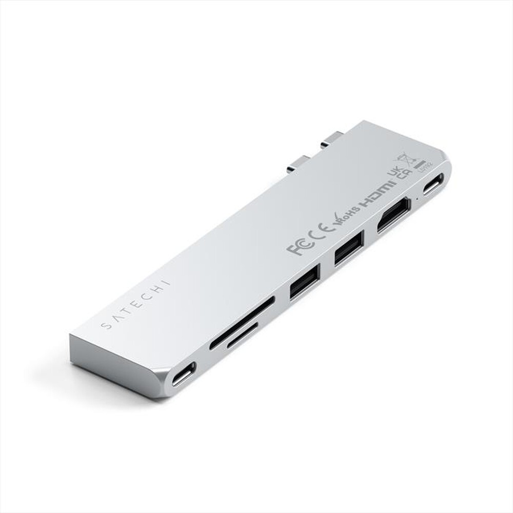 "SATECHI - USB-C PRO HUB SLIM ADAPTER-argento"