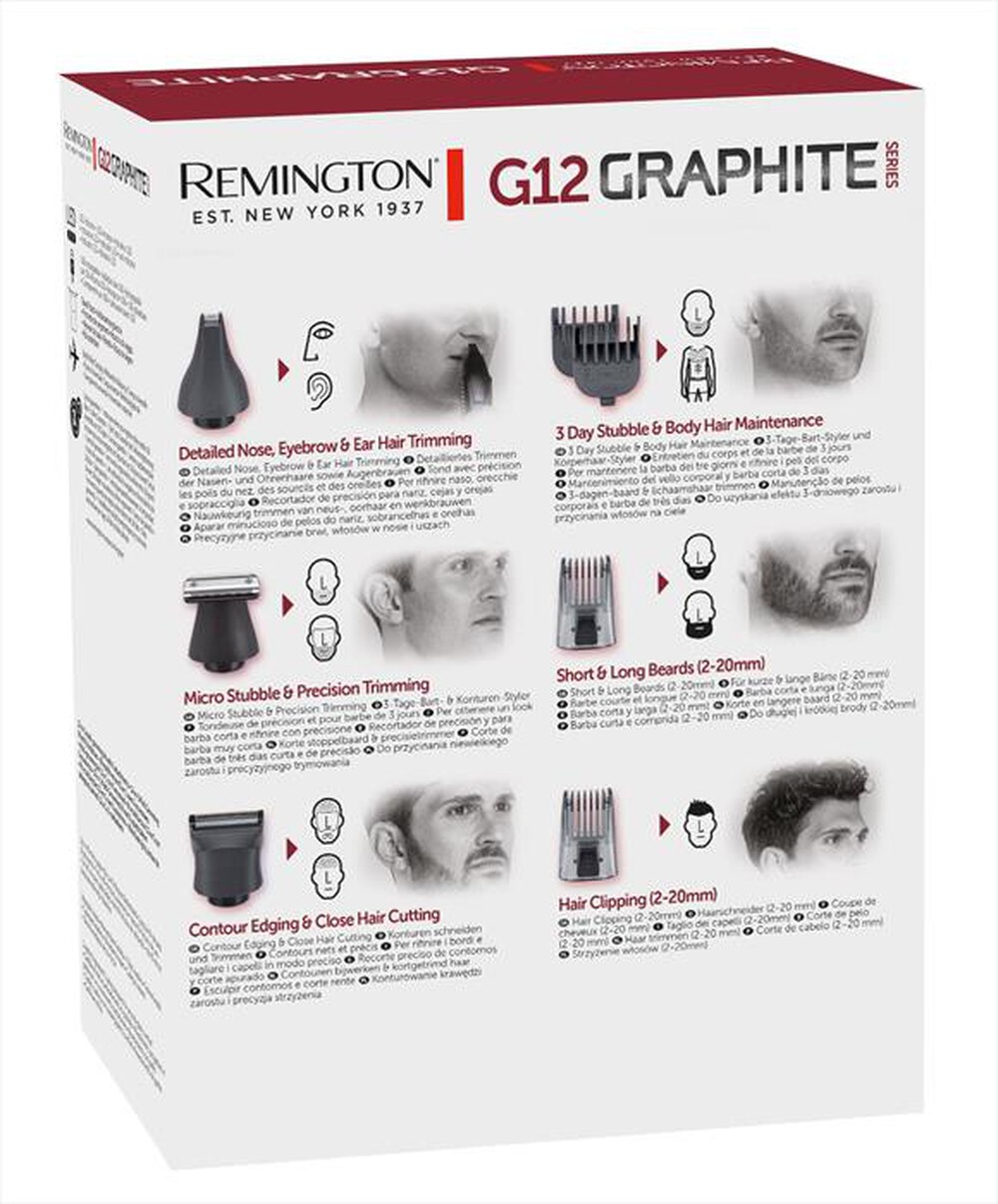"REMINGTON - Regolabarba PG2120-NERO/ROSSO"