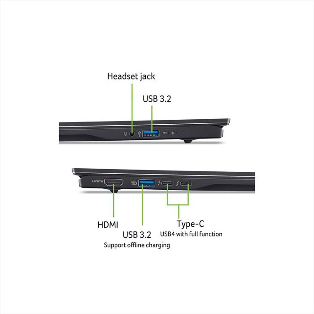 Immagine del prodotto ACER - NOTEBOOK SWIFT 16 AI SF16-51-78G8 - 16 POLLICI-Nero