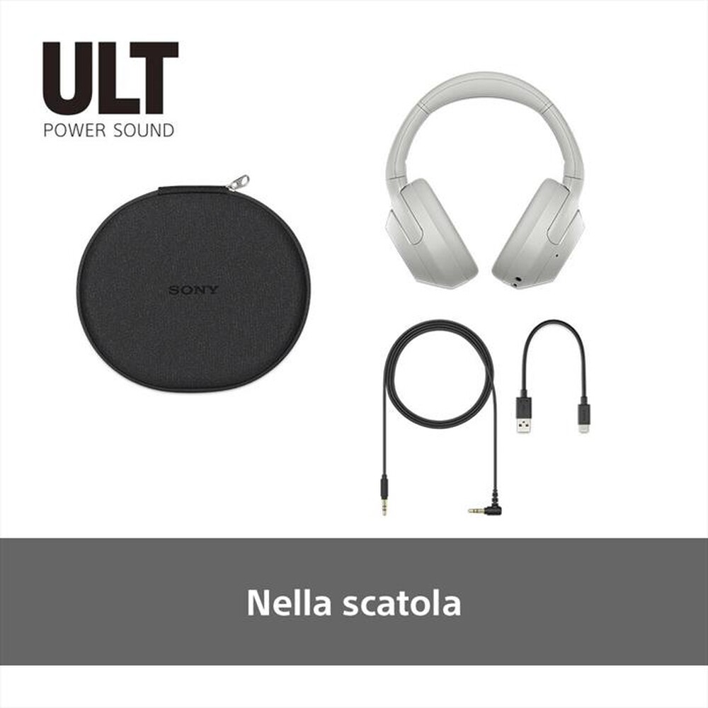 "SONY - Cuffie a padiglione chiuso WHULT900NW.CE7-Bianco"