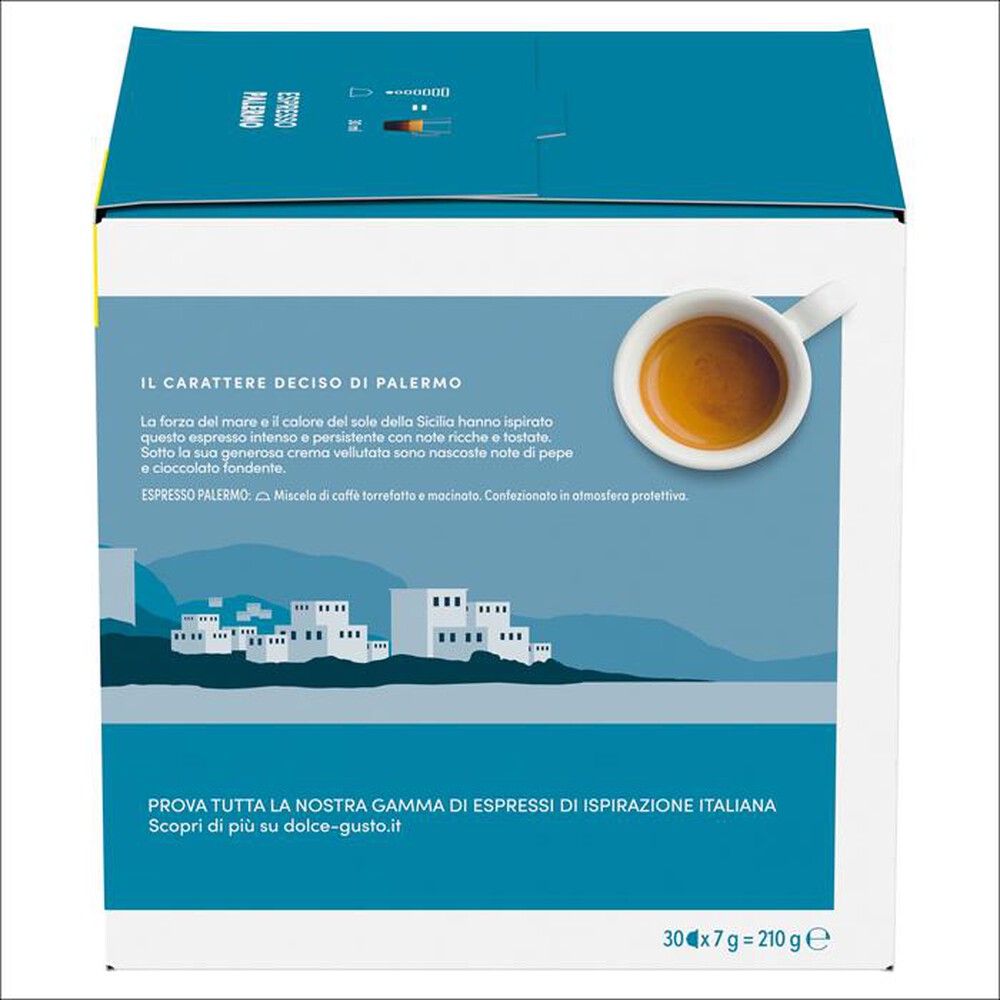 "NESCAFE' DOLCE GUSTO - ESPRESSO PALERMO - Nescafé Dolce Gusto 30 Caps-Bianco/Azzurro"