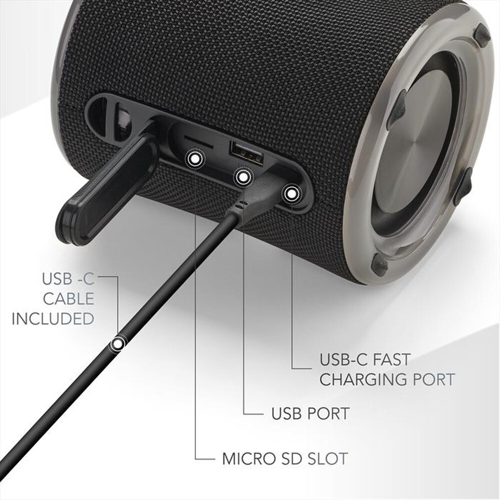 Immagine del prodotto MUSIC SOUND - Speaker bluetooth AURA 10 RGB-Nero