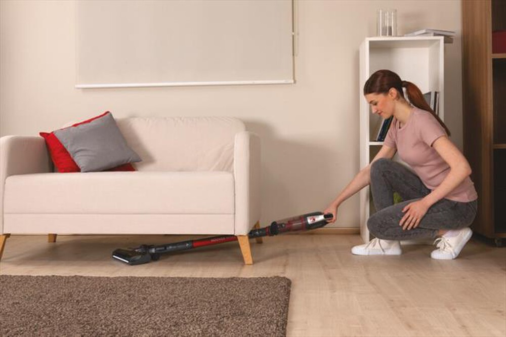 "HOOVER - Aspirapolvere ricaricabile HF522STH-Grigio, Rosso"