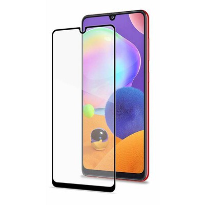 CELLY - Vetro protettivo FULLGLASS915BK per Galaxy A31/A32-Trasparente/Vetro temperato