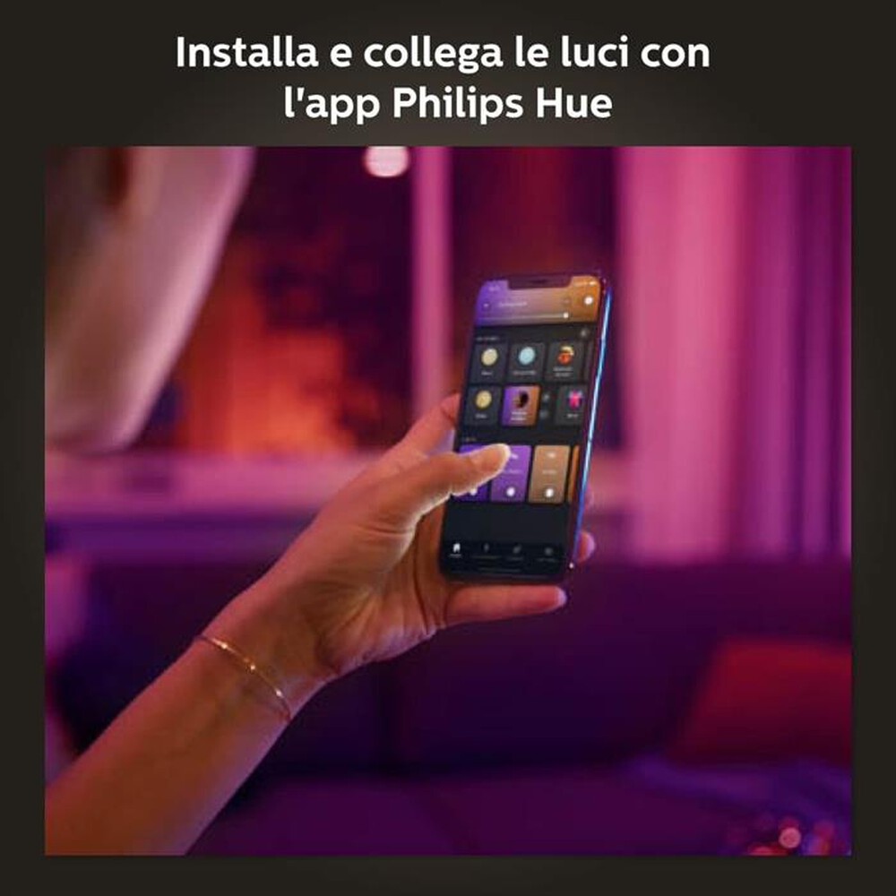 "PHILIPS - HUE WHITE AND COLOR AMBIANCE LAMPADINA E27 9W"