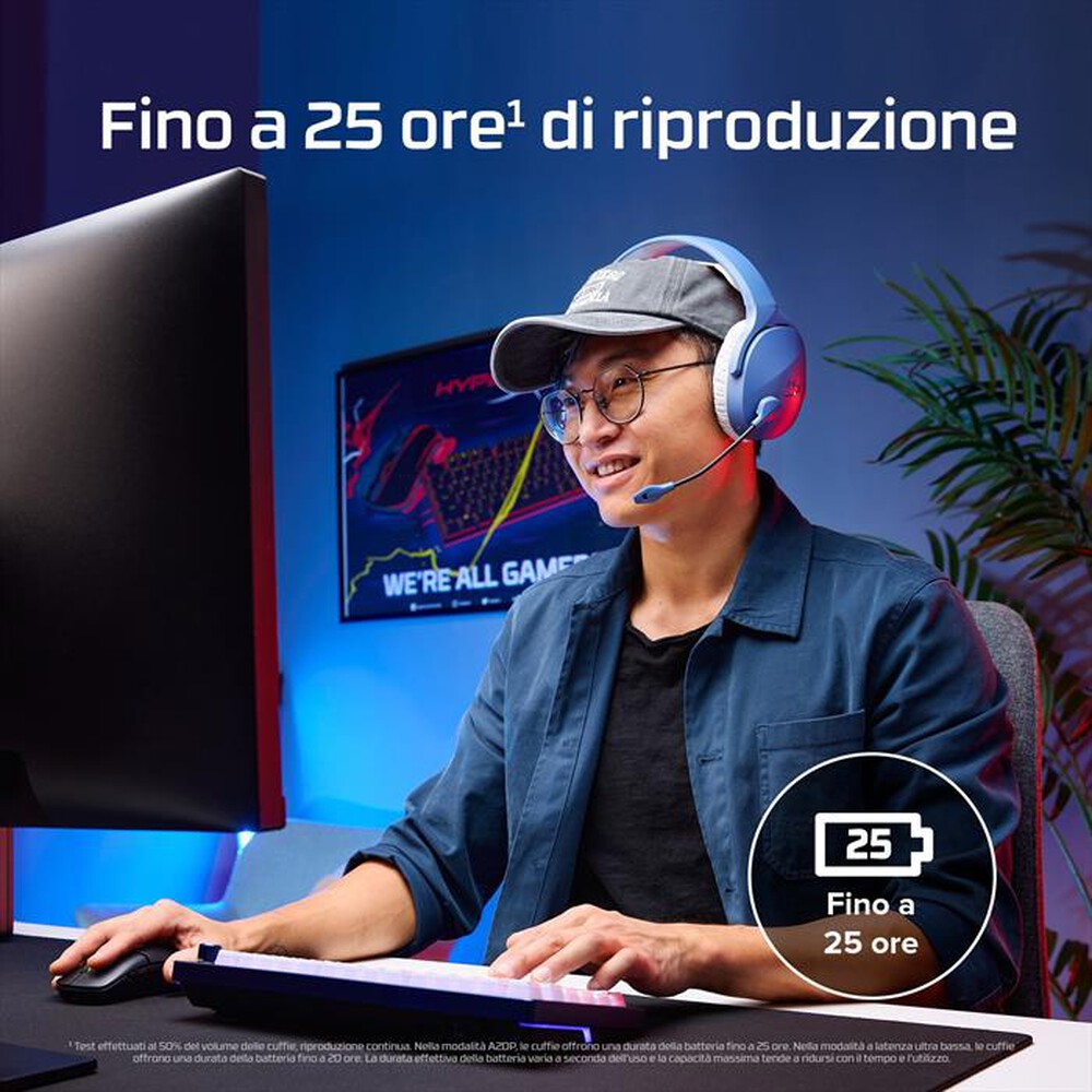 Immagine del prodotto HYPERX - Cuffie Gaming CLOUD JET - DUAL WIRELESS-Light Blue