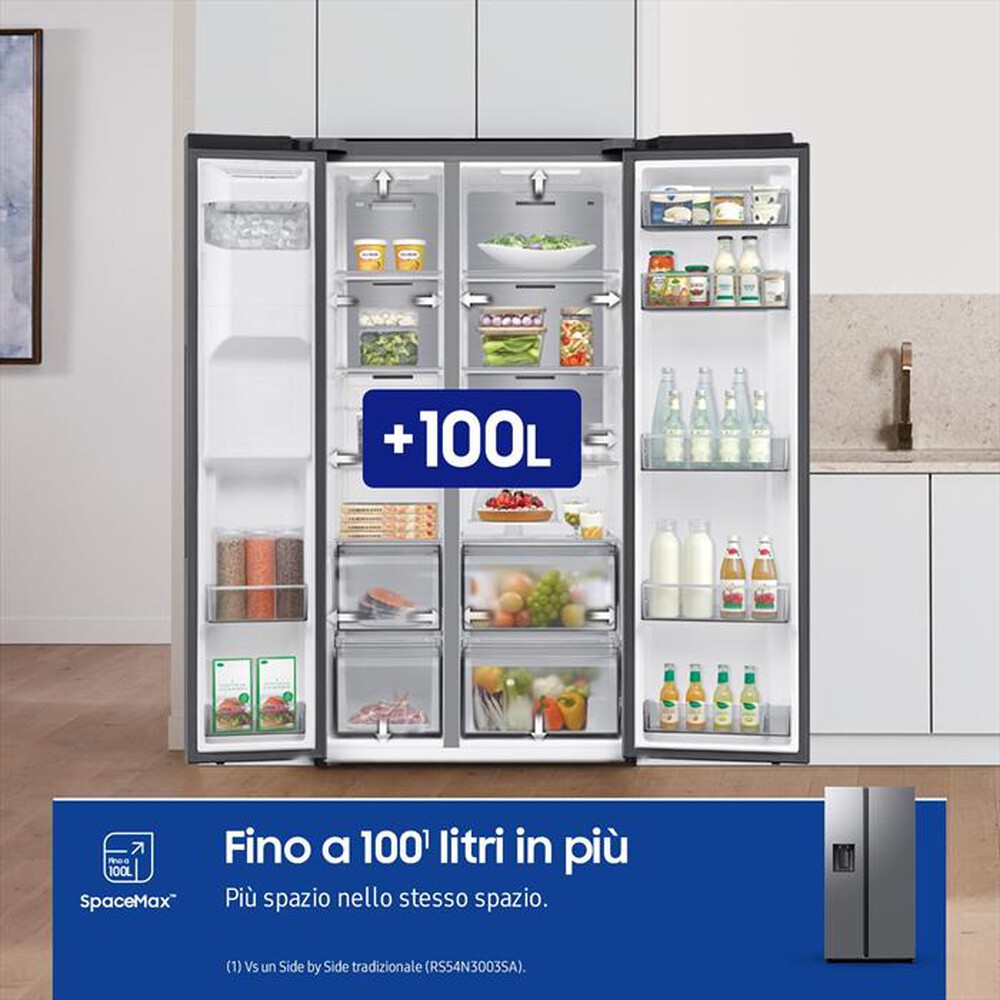 "SAMSUNG - Frigorifero Side by Side RS70F64KETEF 635L ClasseE-Inox"