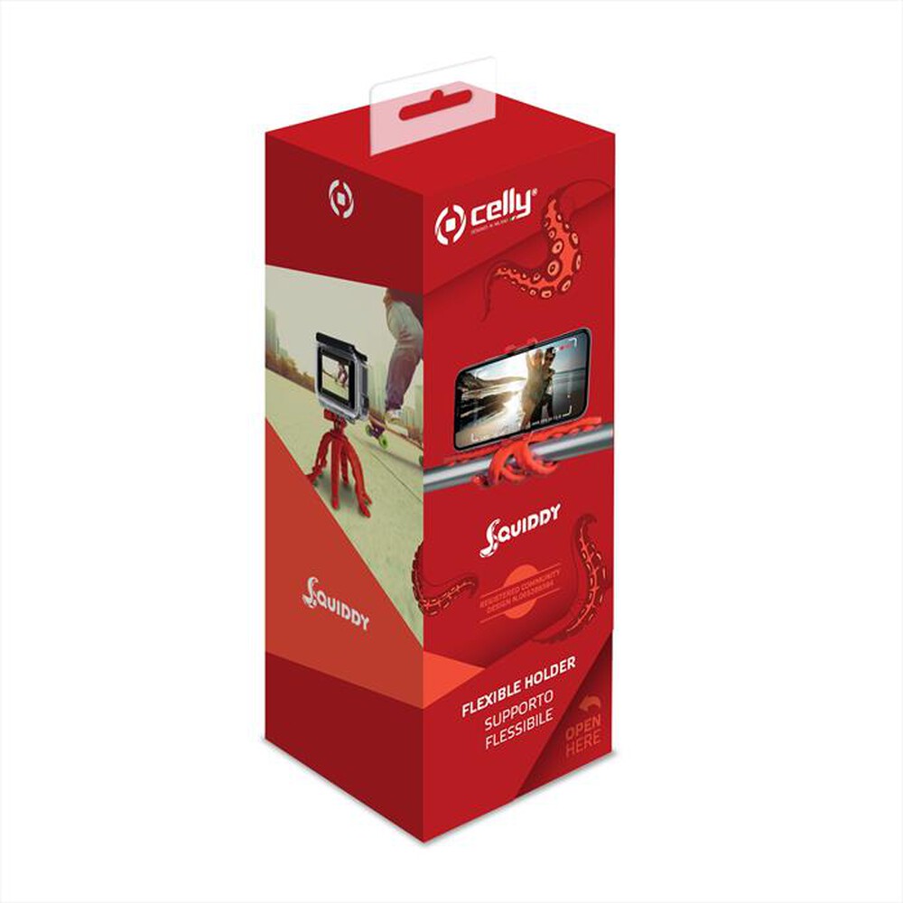 "CELLY - SQUIDDYRD-Rosso/Silicone"