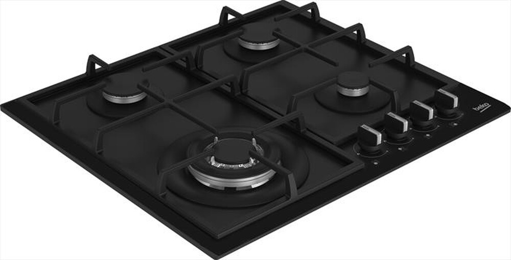 "BEKO - Piano cottura a gas HIYG64225SBO-Cristallo nero"