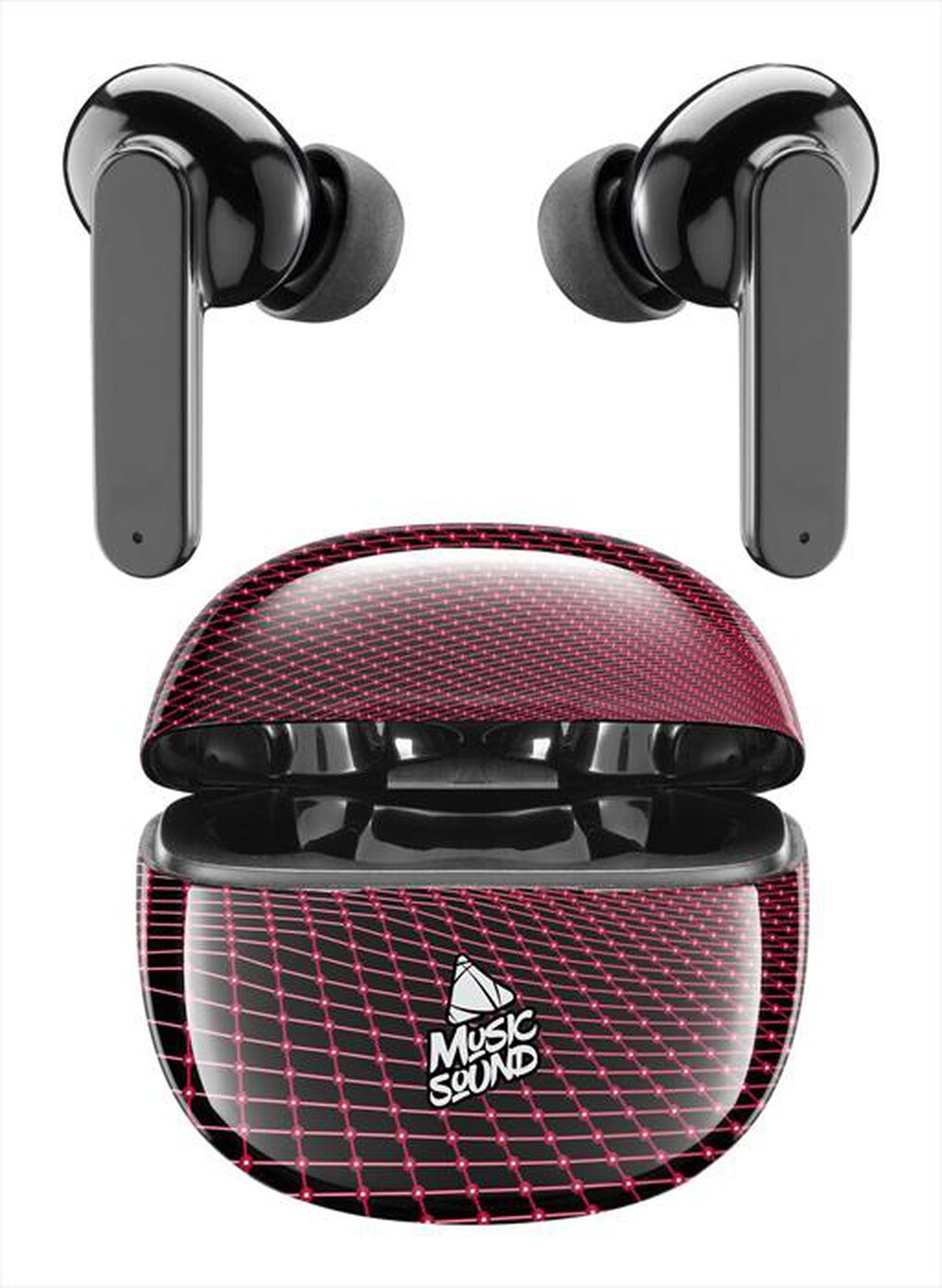 "CELLULARLINE - BTMSTWSINEAR1 Auricolari Bluetooth-Rosso"