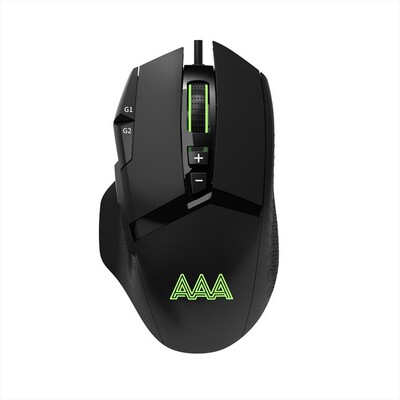 AAAMAZE - MOUSE GAMING AAAMAZE LOKI 2 RGB CON FILO-Nero