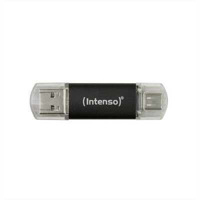 INTENSO - USB DRIVE 3.2 TWIST LINE 128 GB-NERO/GRIGIO