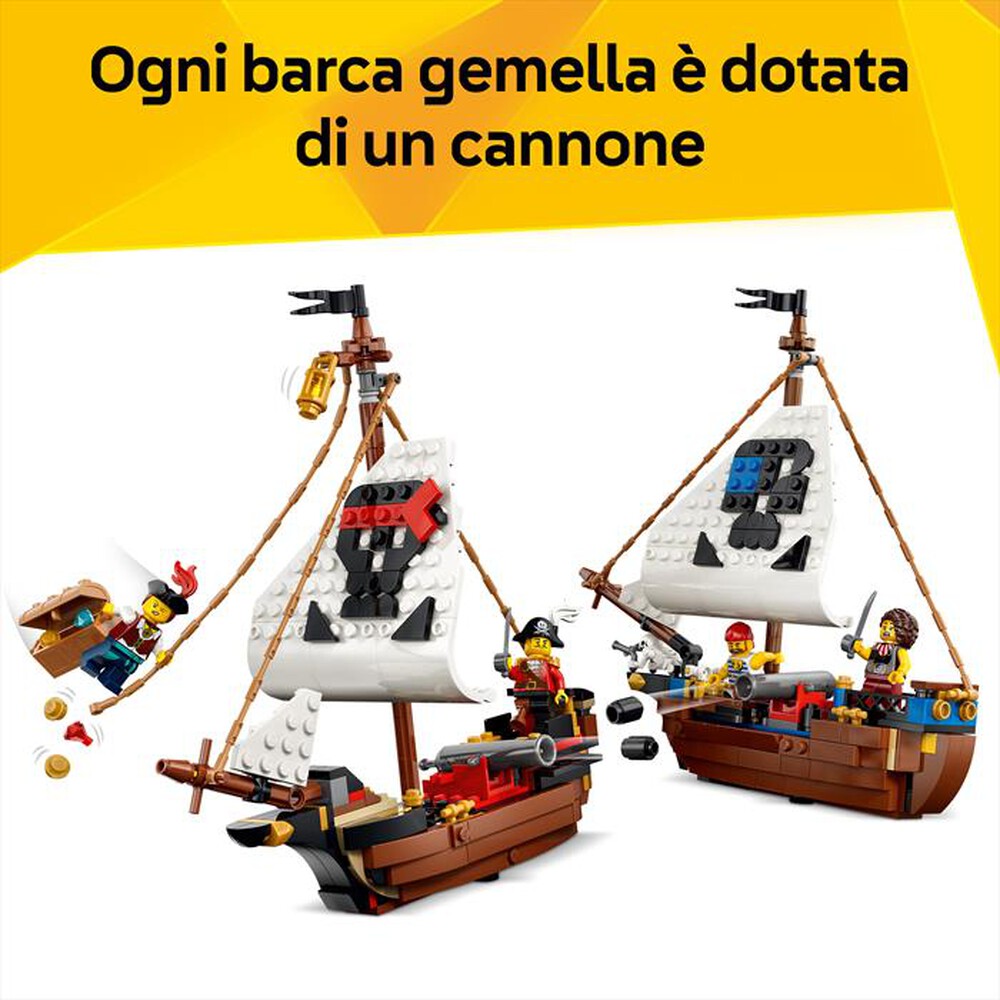 Immagine del prodotto LEGO - CREATORE 3IN1 Iconica nave da pirata - 31387
