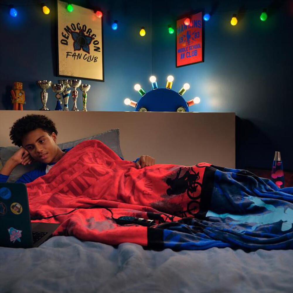 Immagine del prodotto IMETEC - CALDOPLAID STRANGER THINGS 160X120 CM-Rosso e Blu