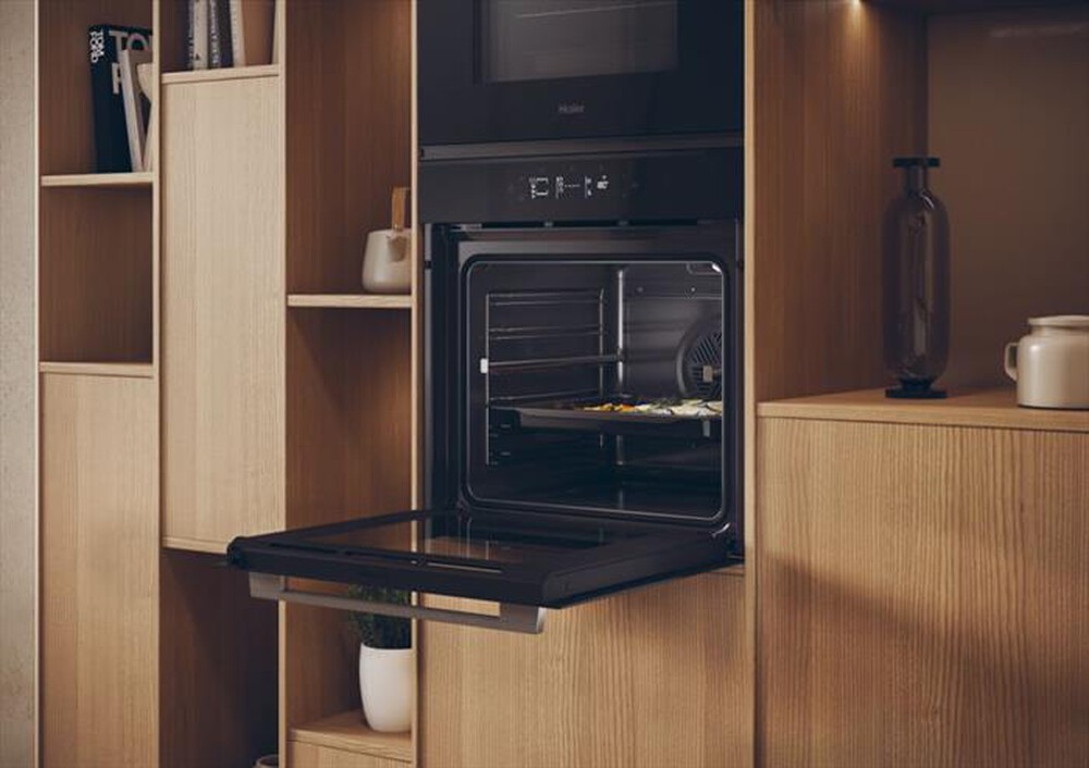 "HAIER - Forno elettrico incasso H6 ID25G3YTX Classe A-Black,Stainless steel"