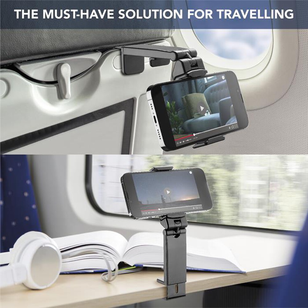 "CELLULARLINE - Supporto smartphone da viaggio TRAVEL HOLDER-Black"