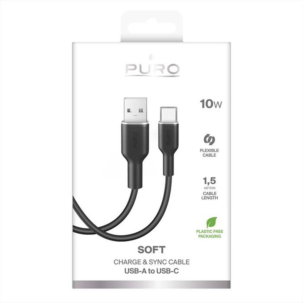 Immagine del prodotto PURO - Cavo ICON da USB-A a USB-C PUUSBCICONBLK