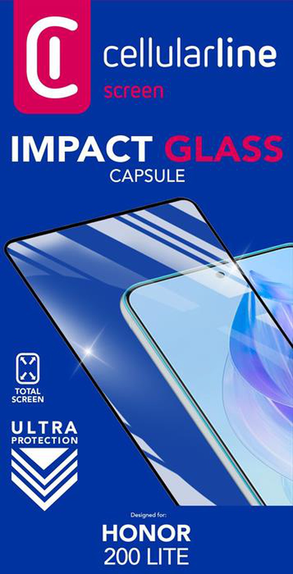 Immagine del prodotto CELLULARLINE - Pellicola IMPACT GLASS CAPSULE per Redmi 15 5G-Trasparente