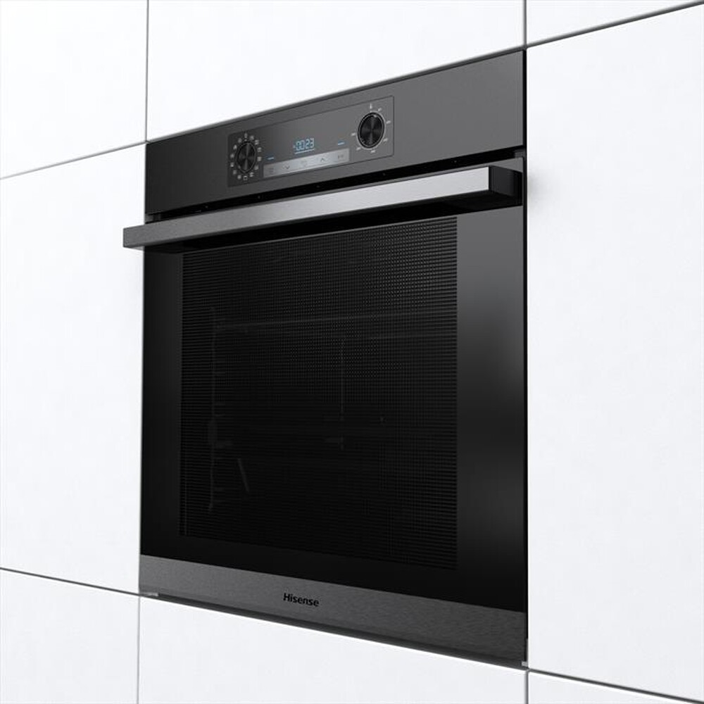 "HISENSE - Forno incasso elettrico BSA65226AB Classe A-Nero con inserti Black Inox"