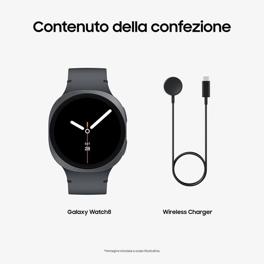 Immagine del prodotto SAMSUNG - Galaxy Watch8 44mm BT 2+32GB-Graphite