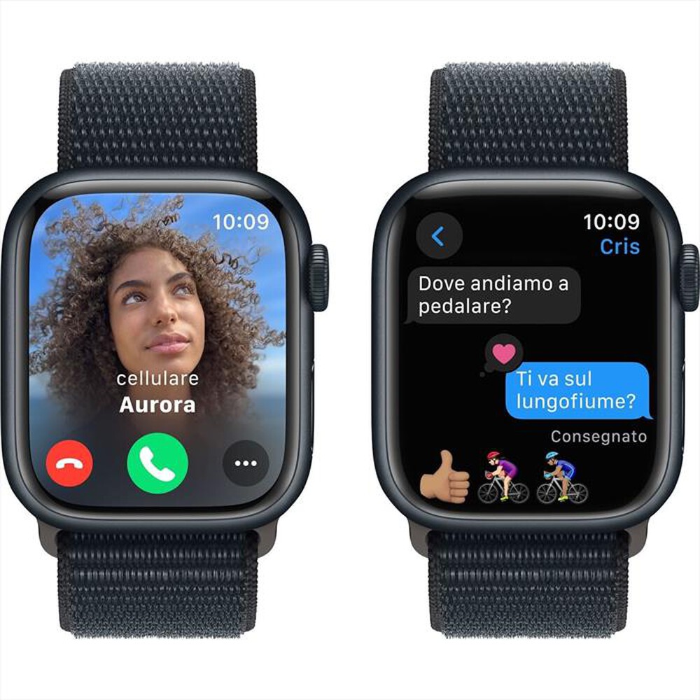 "APPLE - Watch Series 9 GPS Cassa 45mm-Mezzanotte"