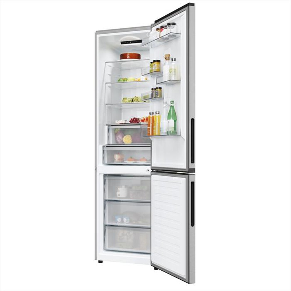 "CANDY - Frigorifero combinato CNCQ2T620EX Classe E 409 lt-Stainless steel"