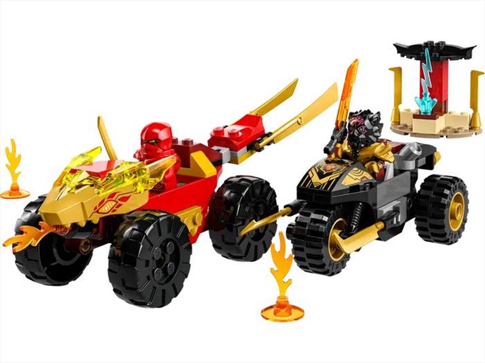 "LEGO - NINJAGO Battaglia auto e moto di Kai e Ras - 71789-Multicolore"