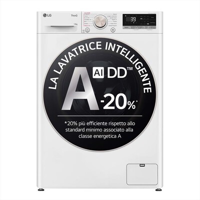 LG - Lavatrice AI DD R7 F4R7013TSWG 13kg Classe A-Bianco