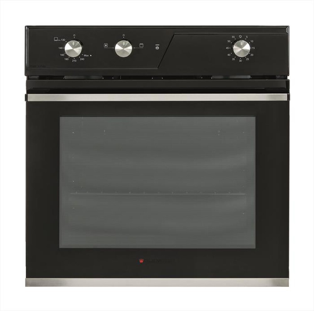"GLEM GAS - Forno da incasso elettrico e gas GFRF21BK Classe A-Nero Lucido"