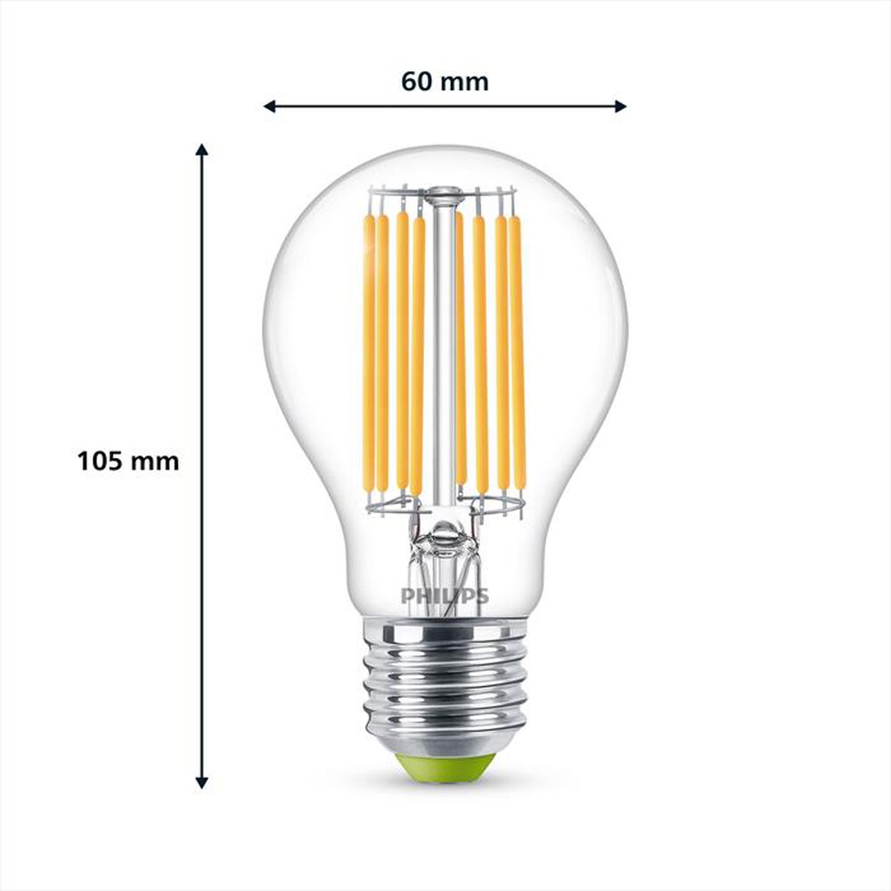 "PHILIPS - LAMPADA A GOCCIA, 4 W, E27, 840 LM, BIANCO"