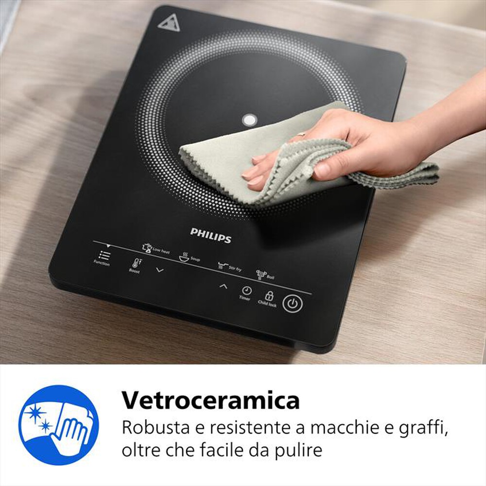 Immagine del prodotto PHILIPS - Piastra a induzione SERIE 3000 HD5830/90-Nero