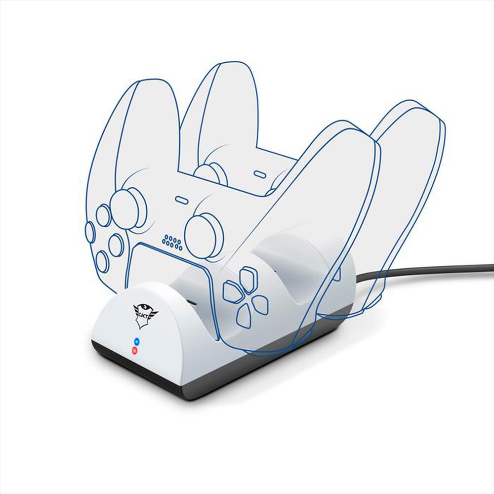 "TRUST - GXT254 DUO CHARGE DOCK PS5-White"