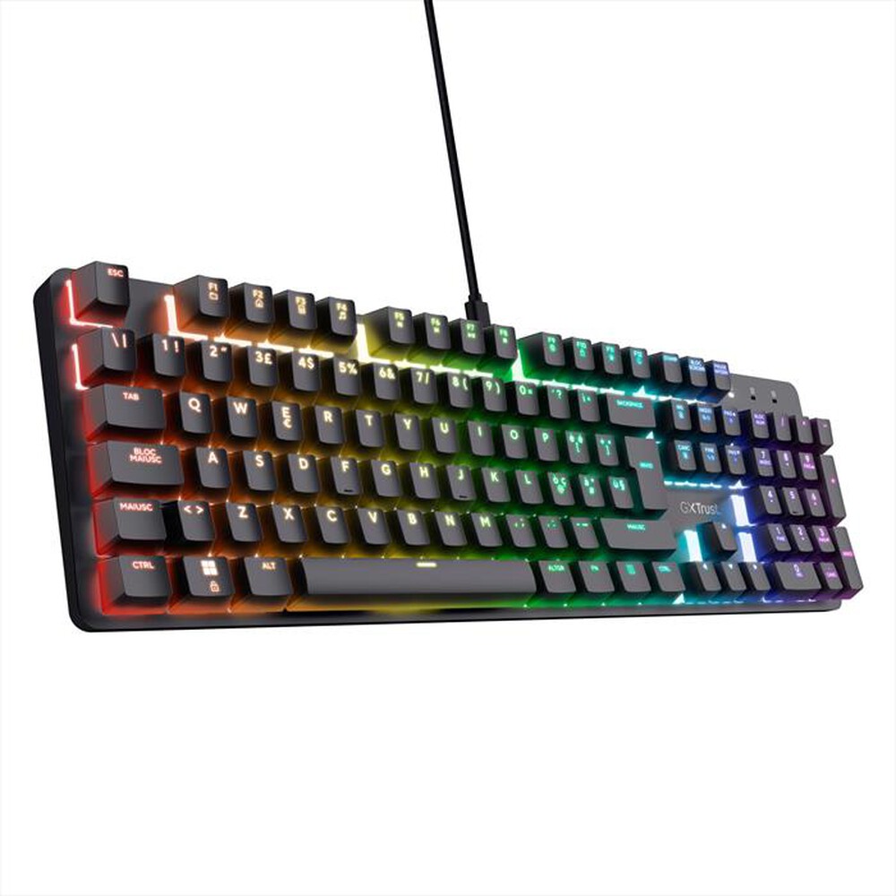 "TRUST - GXT871 ZORA MECHANICAL KEYBOARD IT-Black/RGB"