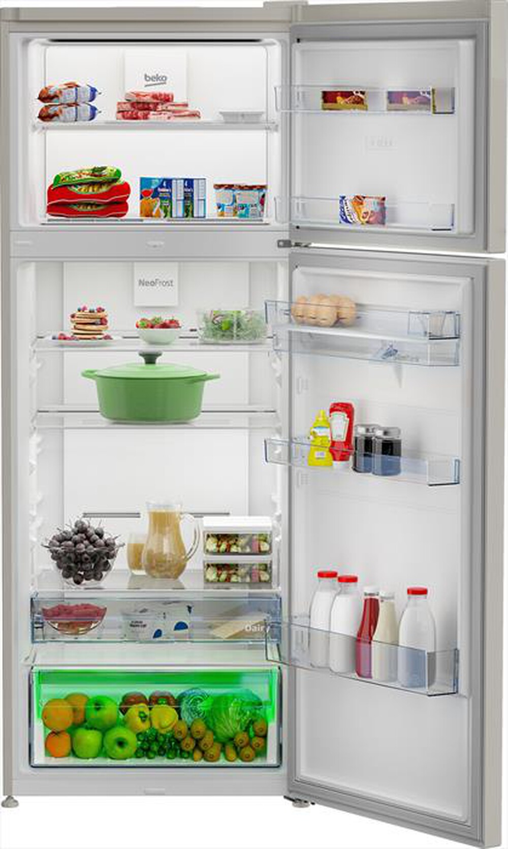 "BEKO - Frigorifero 2 porte RDNE455E40DBN Classe E 406 lt-Beige"