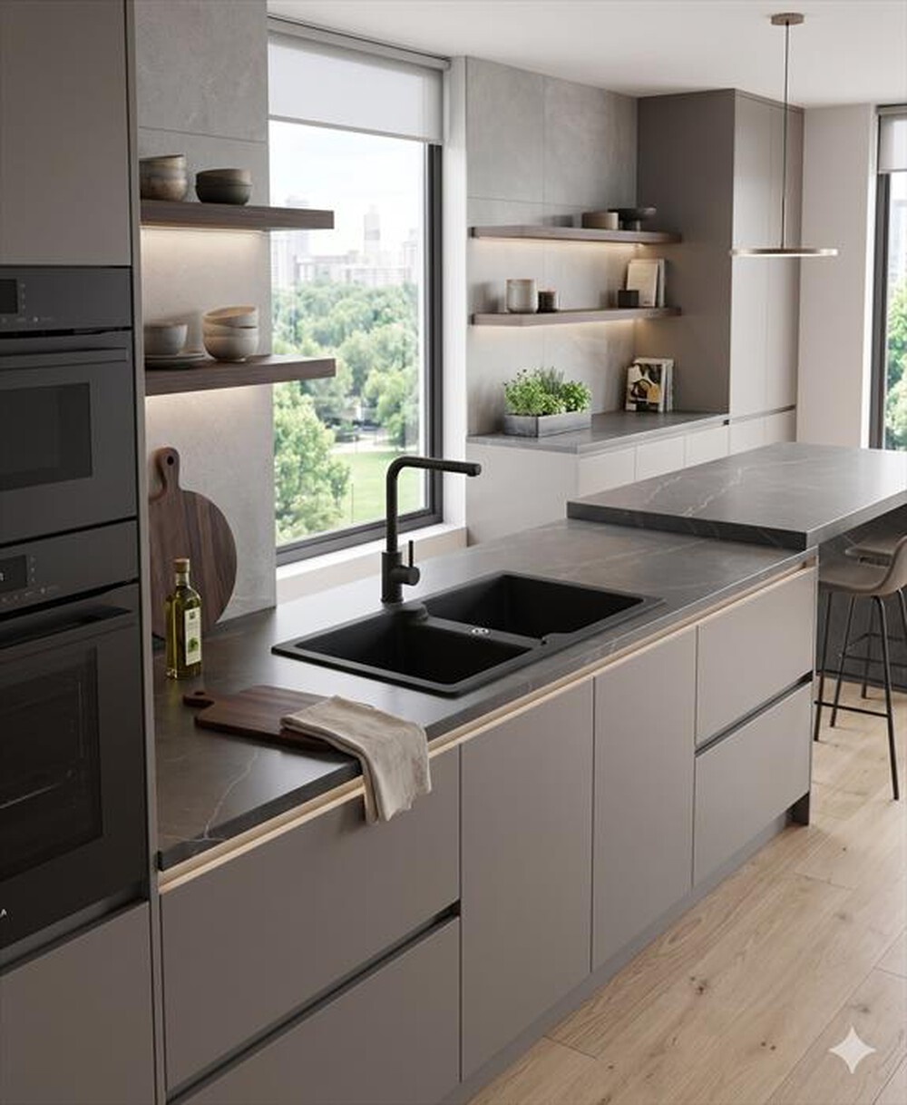 Immagine del prodotto GLEM GAS - Lavello 2 vasche GLU862BK-Nero Opaco