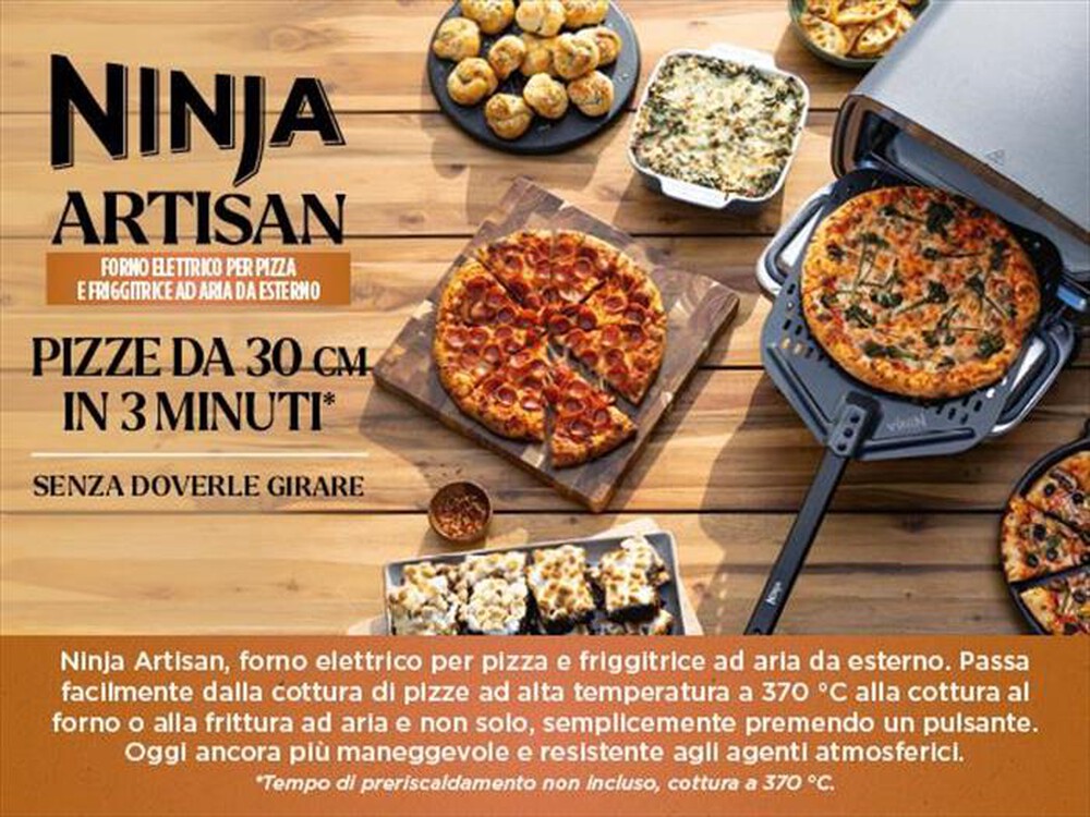 Immagine del prodotto NINJA - FORNO ELETTRICO DA ESTERNO ARTISAN-Mattone / Alluminio