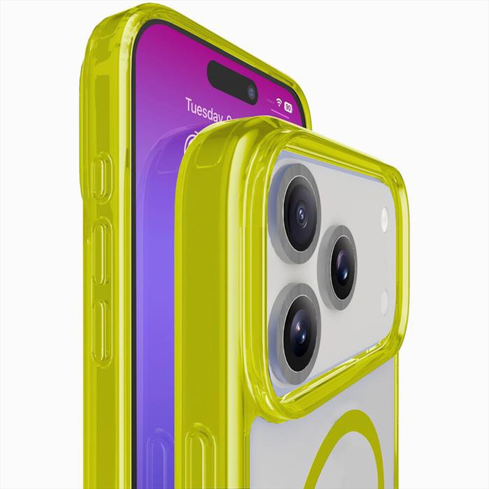 Immagine del prodotto CELLULARLINE - Custodia ICONIC MAG per IPHONE 17 PRO-Lime, Trasparente