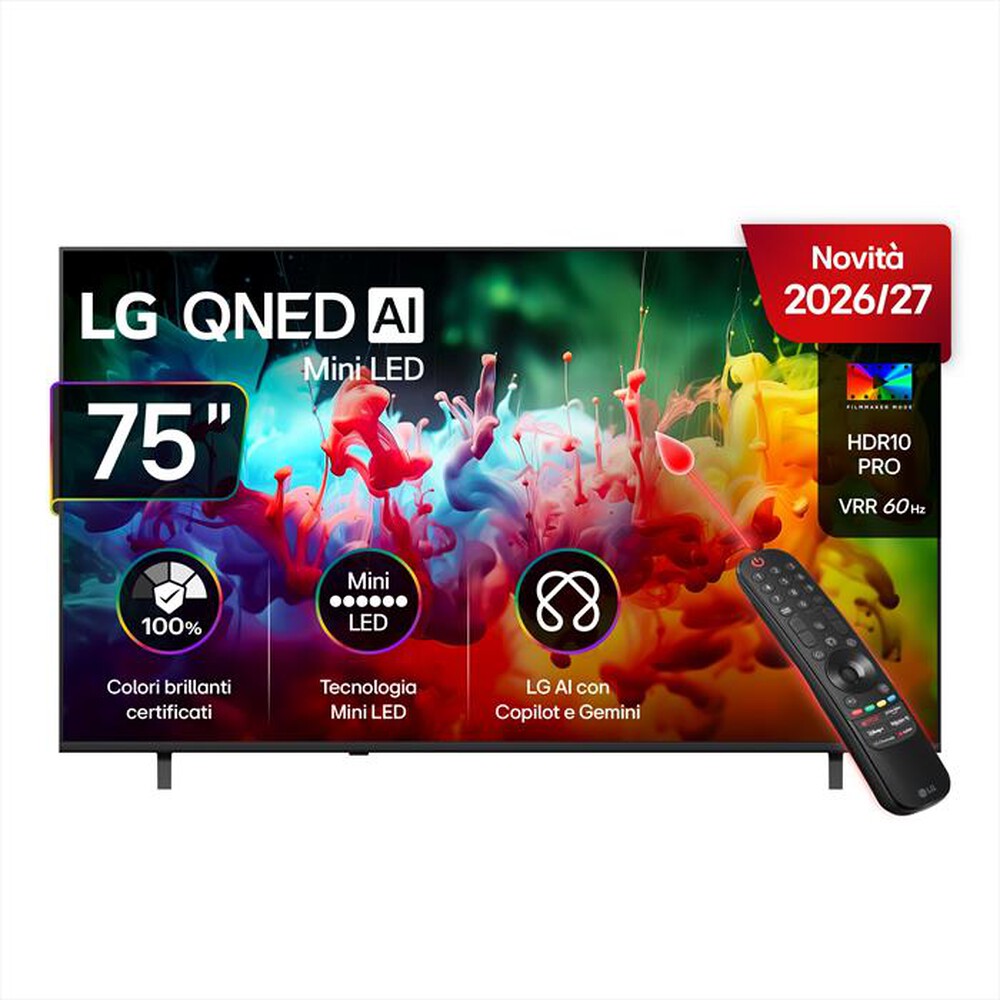 Immagine del prodotto LG - QNED AI MINILED QNED70B 75QNED70B6A-Charcoal Black