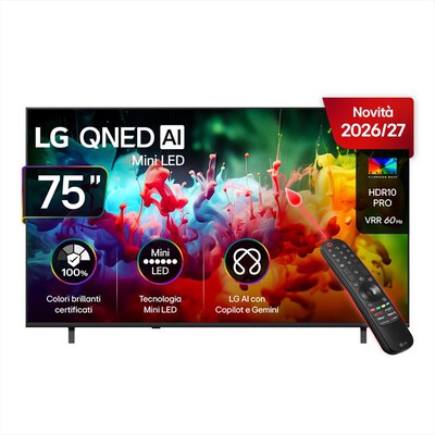 LG - QNED AI MINILED QNED70B 75QNED70B6A-Charcoal Black