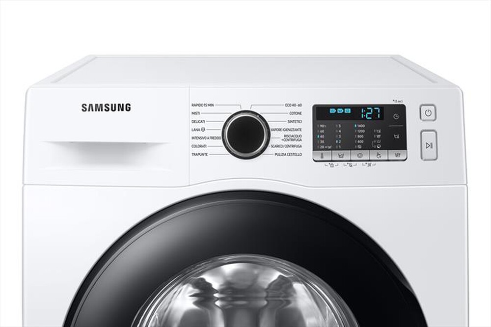 "SAMSUNG - Lavatrice WW90TA046AT/ET 9 Kg Classe A-Bianco oblò Crystal Black"