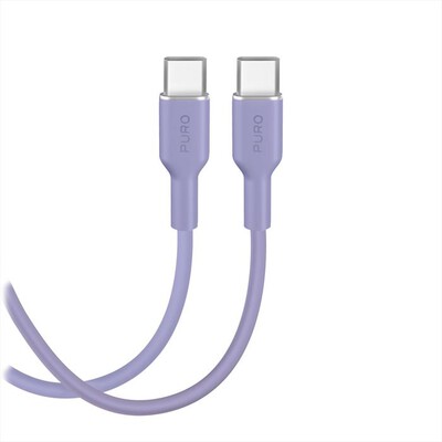 PURO - Cavo ICON da USB-C a USB-C, 1.5m-Lavander Blue