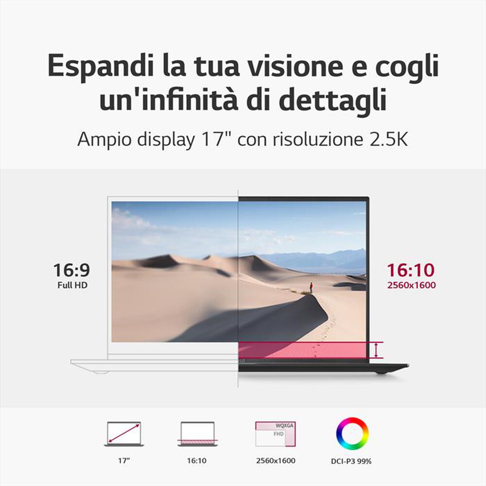 "LG - Notebook 17ZB90R-G-Obsidian Black"